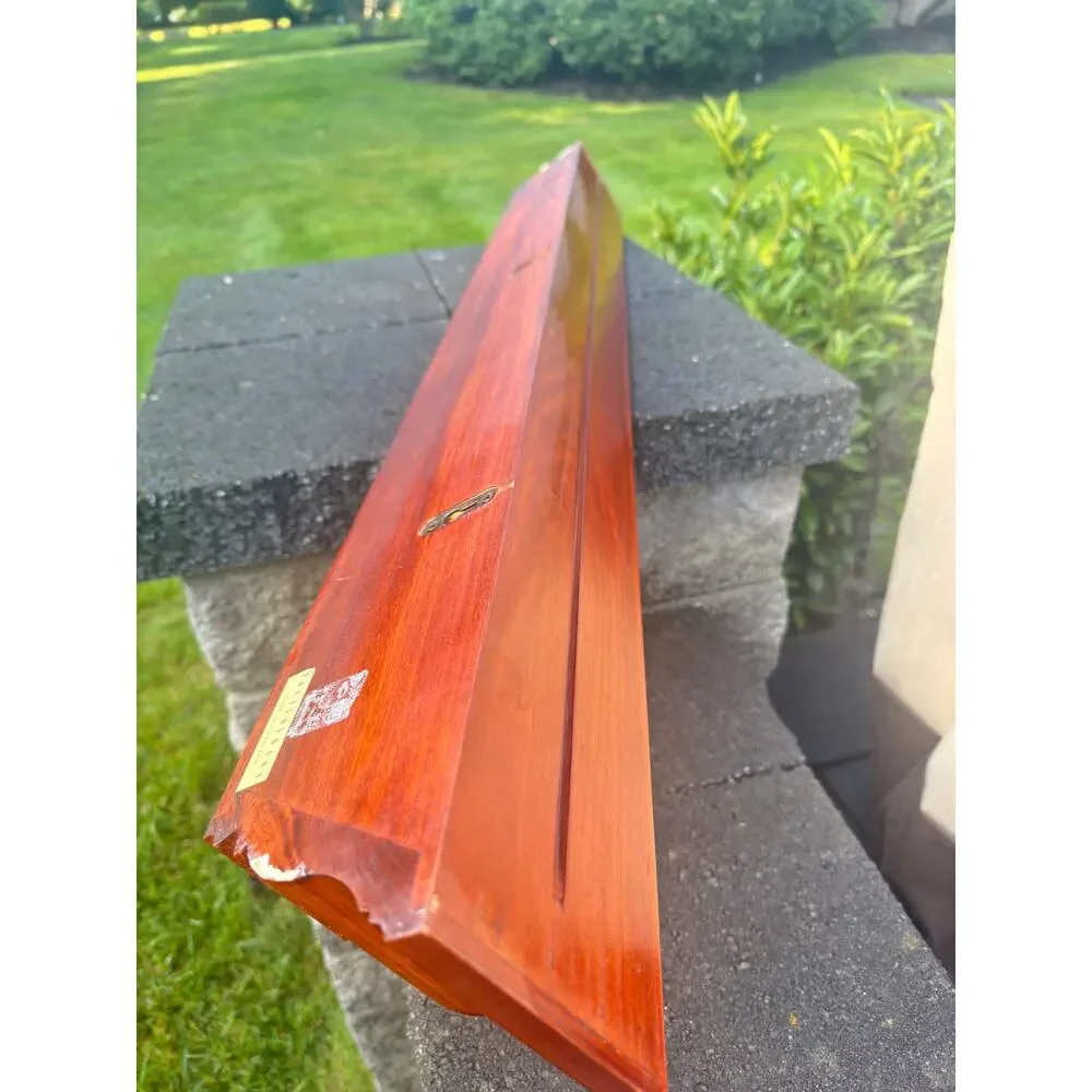 Pottery Barn Floating 48 Inch Woodern Wall Shelves Crown Molding Ledge~set of 2